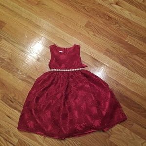 Red lace dress toddler size 4
